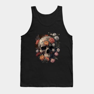 Skull and Flowers #3 Tank Top